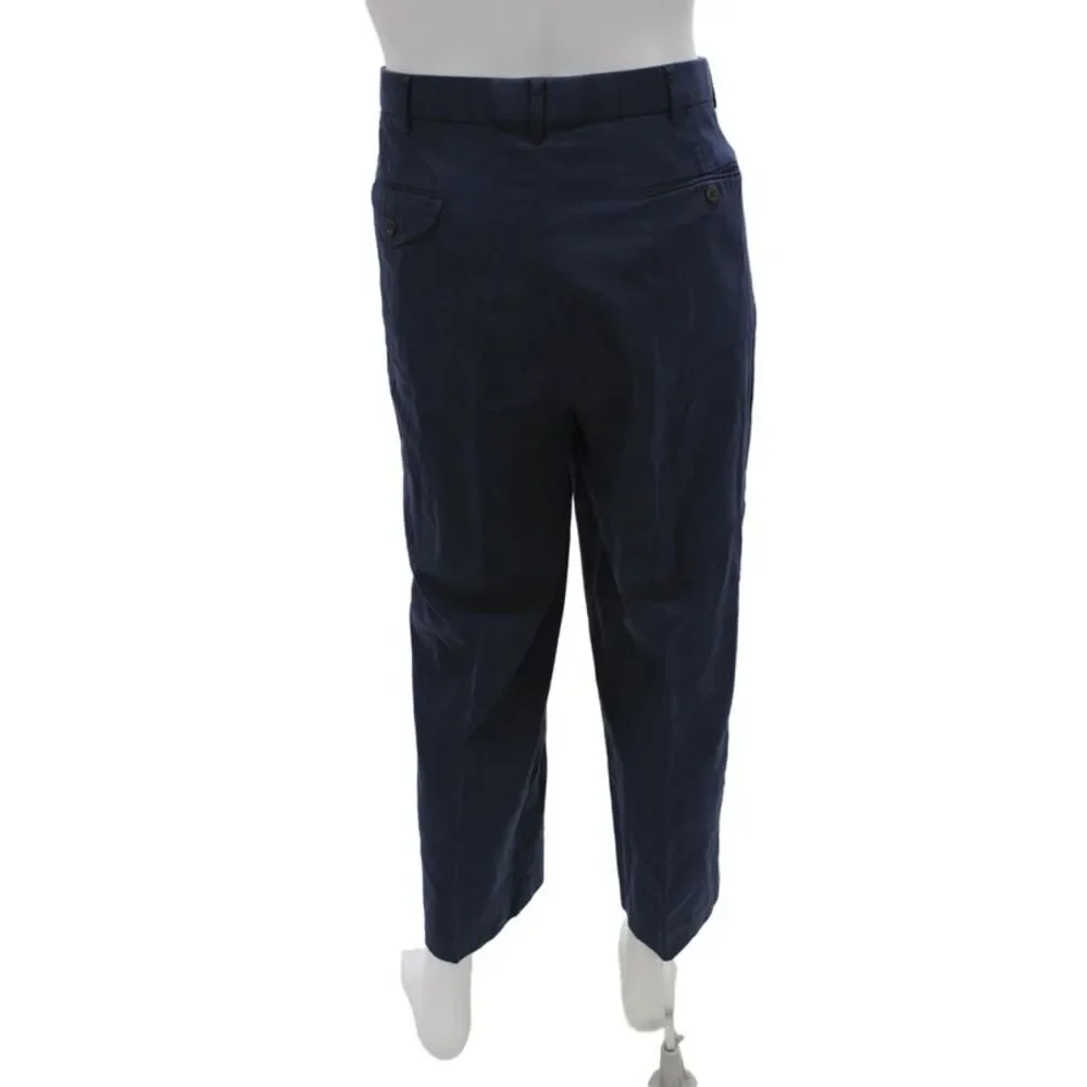 Polo Golf Ralph Lauren Mens Blue Chino Pants Button Size 36